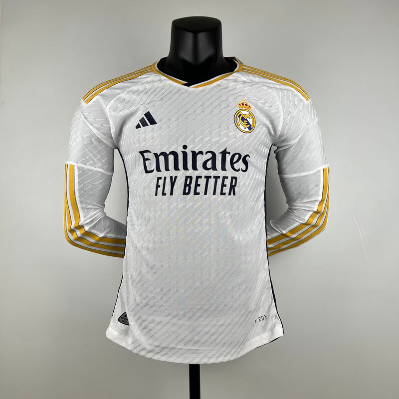 Camisa Real Madrid 23/24 Manga comprida (Versão jogador)