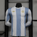 Camisa Argentina 50 anos Manga longa (Versão Jogador)