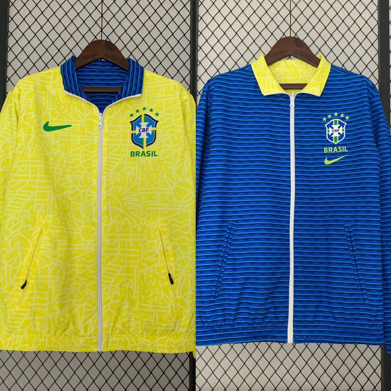Agasalho Brasil impermeável reversível