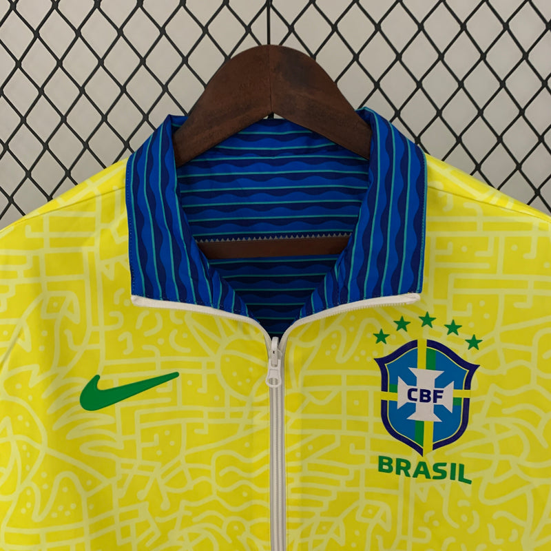 Agasalho Brasil impermeável reversível