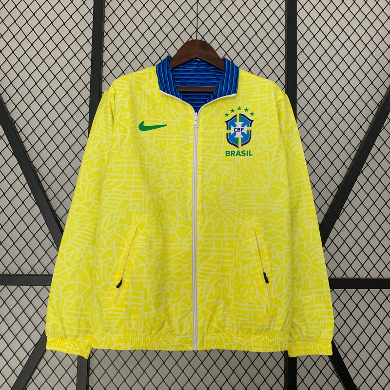 Agasalho Brasil impermeável reversível