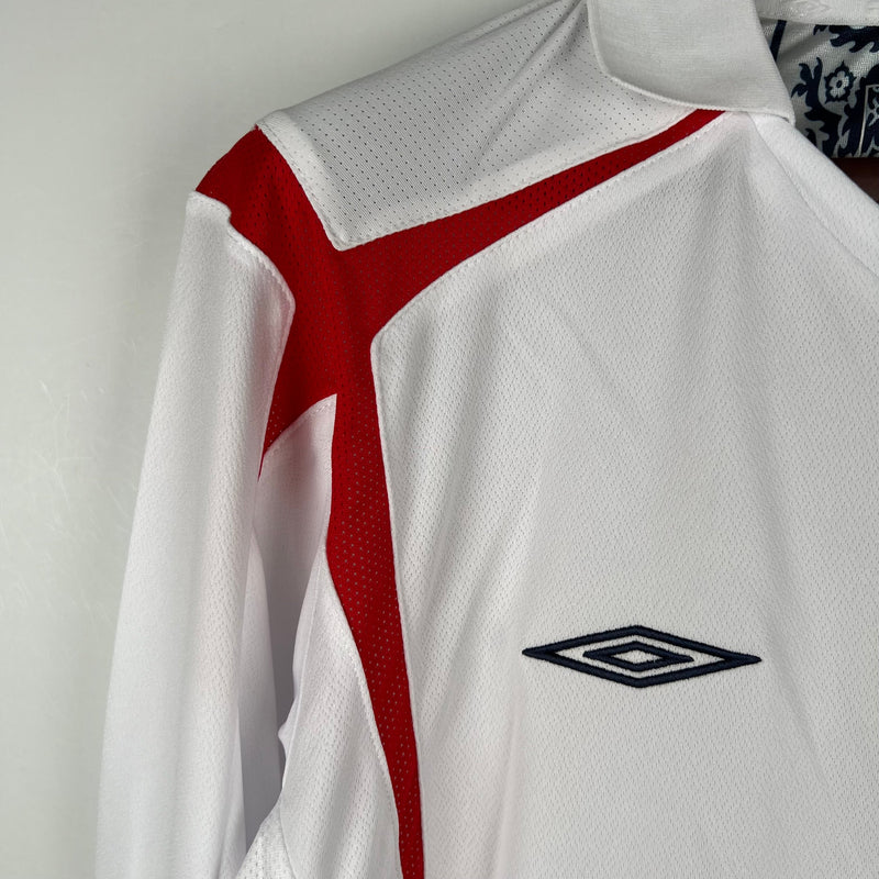 Camisa Inglaterra manga longa Retrô 2006